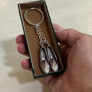 Cole Haan Silver Tone Loafers Keychain
